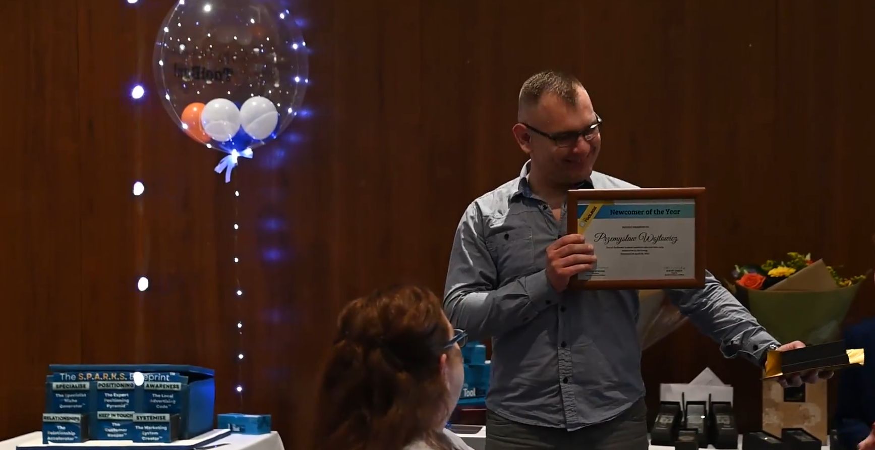 Shem collecting toolbox award