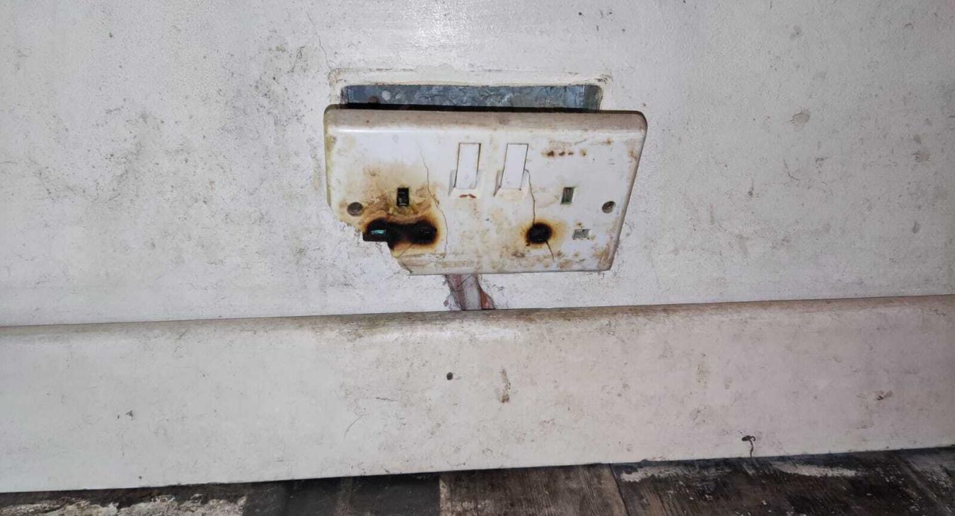 Electrical fault on socket
