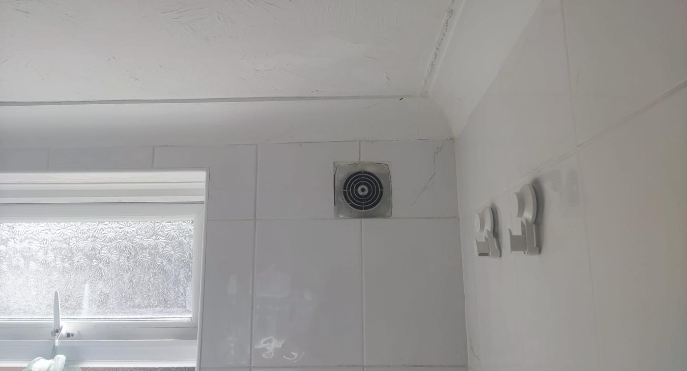 New bathroom extractor fan & light in Eastleigh