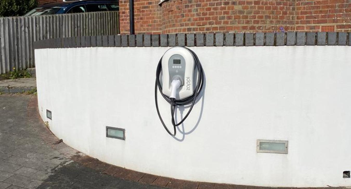 EV car charging point installed in Southampton