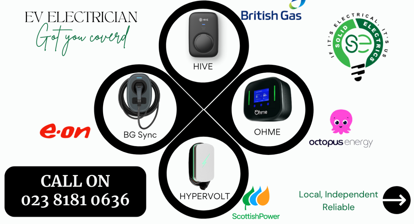 EV Installer Southampton works with majority of EV car brands and energy suppliers