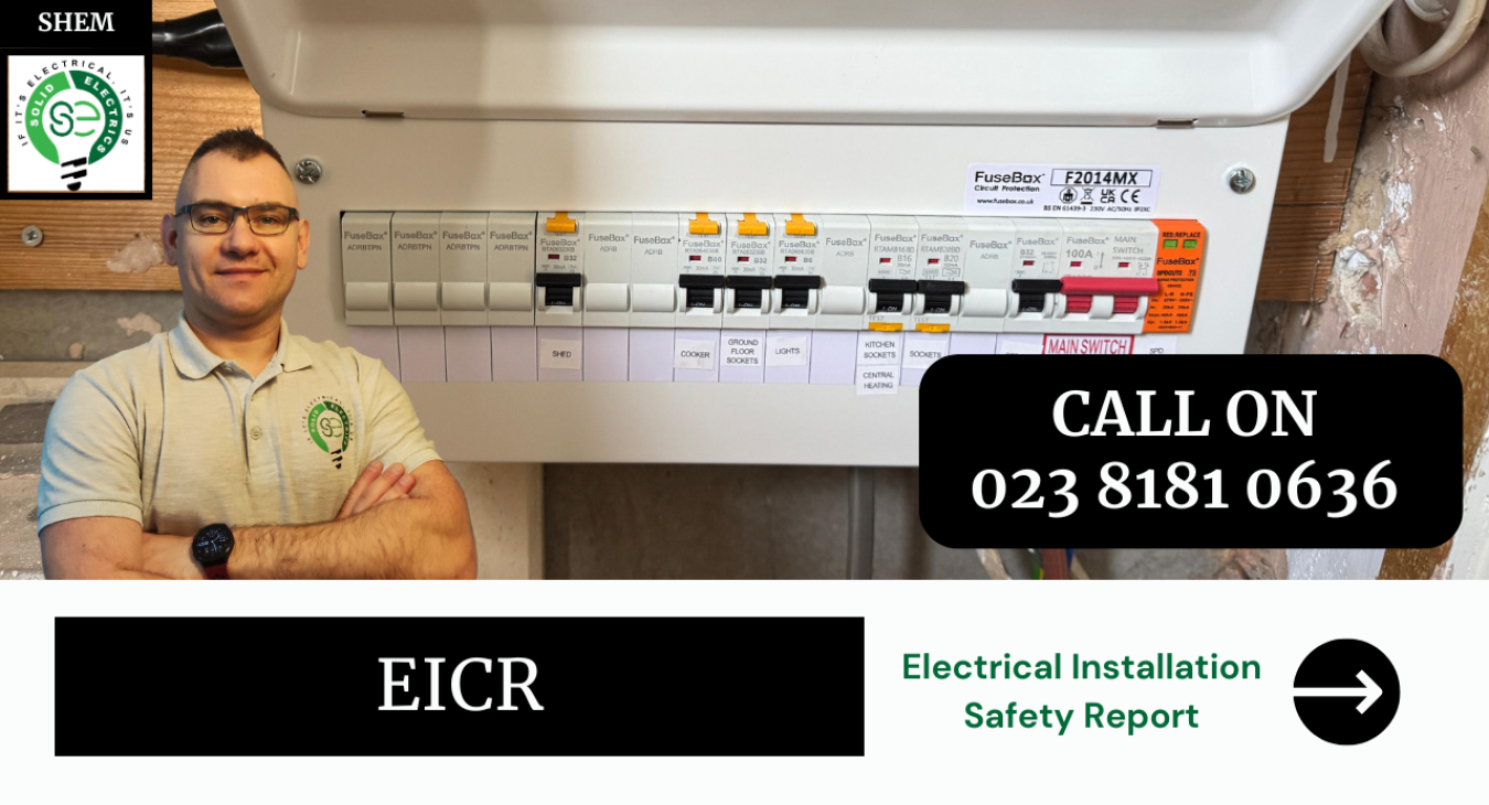 EICR local electrician in Southampton offering safety check 023 8181 0636